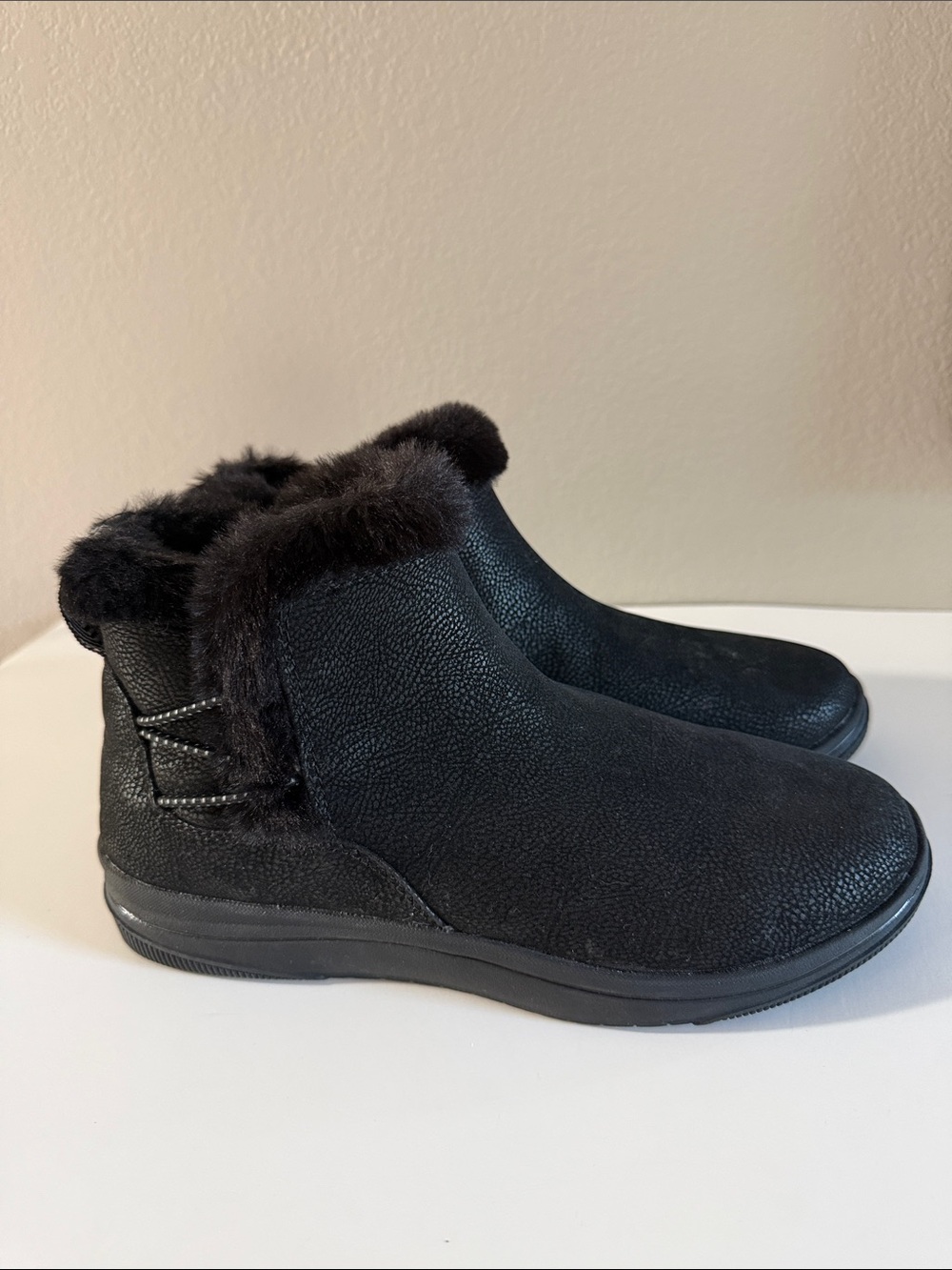 Clarks Cloudsteppers Faux Fur Ankle Boots - Breeze
